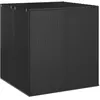 Image de vidaXL Boîte à coussins de jardin Résine tressée 100x97,5x104 cm Noir317226