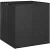 Image de Vidaxl BoÃ®te Ã Coussins De Jardin RÃ©sine TressÃ©e 100x97,5x104 Cm Noir