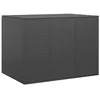 Image de vidaXL Boîte à coussins de jardin Résine tressée 145x100x103 cm Noir317229