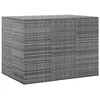 Image de vidaXL Boîte à coussins de jardin Résine tressée 145x100x103 cm Gris317231
