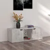 Image de vidaXL Meuble TV Béton 88,5x27,5x30,5 cm Bois d’ingénierie