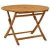 Image de vidaXL Table pliable de jardin 110 cm Bois d'acacia massif316844