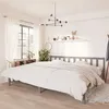 Image de vidaXL Cadre de lit sans matelas gris bois massif 200x200 cm810104