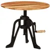 Image de vidaXL Table d'appoint 60x(42-62) cm Bois massif d'acacia et fonte