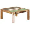 Image de Vidaxl Table Basse 80x80x40 Cm Bois De RÃ©cupÃ©ration Massif
