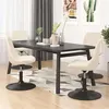 Image de vidaXL Chaises à manger pivotantes lot de 4 Crème Velours338389
