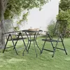 Image de vidaXL Chaises pliables jardin lot de 2 Maille métallique Anthracite317340