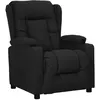 Image de vidaXL Fauteuil inclinable Noir Tissu339050