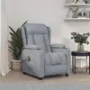 Image de vidaXL Fauteuil de massage Gris clair Tissu
