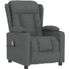 Image de vidaXL Vidaxl Fauteuil De Massage Inclinable Gris Foncé Tissu