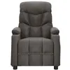 Image de vidaXL Fauteuil de massage Gris foncé Tissu