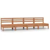 Image de Vidaxl Salon De Jardin 4 Pcs Marron Miel Bois De Pin Massif