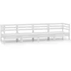 Image de Vidaxl Salon De Jardin 4 Pcs Blanc Bois De Pin Massif