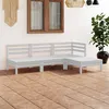 Image de vidaXL Salon de jardin 4 pcs Bois de pin massif Blanc