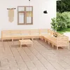 Image de vidaXL Salon de jardin 10 pcs Bois de pin massif3083119