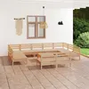 Image de vidaXL Salon de jardin 12 pcs Bois de pin massif