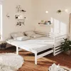 Image de vidaXL Lit coulissant 2x(90x200) cm Blanc Bois de pin massif