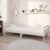 Image de vidaXL Lit de repos avec tiroirs 90x200 cm Blanc Bois de pin massif
