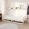 Image de vidaXL Lit de jour sans matelas avec tiroirs 90x200 cm blanc