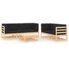 Image de vidaXL Salon de jardin 6 pcs avec coussins Bois de pin massif