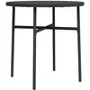 Image de Vidaxl Table Ã ThÃ© Noir 45 Cm RÃ©sine TressÃ©e