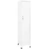 Image de vidaXL Armoire Ã  casiers Blanc 38x45x180 cm Acier