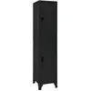 Image de vidaXL Armoire à casiers Noir 38x45x180 cm Acier339778