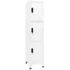 Image de vidaXL Armoire à casiers Blanc 38x45x180 cm Acier339780