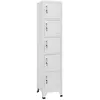 Image de vidaXL Armoire à casiers Blanc 38x40x180 cm Acier339789