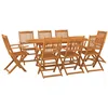Image de Vidaxl Ensemble Ã Manger De Jardin 9 Pcs Bois D'acacia Massif