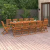 Image de vidaXL Ensemble à manger de jardin 13 pcs 280x90x75 cm bois d'acacia3086979