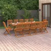 Image de vidaXL Ensemble à manger de jardin 13 pcs 280x90x75 cm bois d'acacia3086993