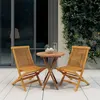 Image de vidaXL Ensemble à manger de jardin 3 pcs Bois de teck massif