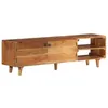 Image de vidaXL Meuble TV bois massif d'acacia avec finition miel 140x30x40 cm