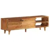 Image de Vidaxl Meuble Tv Bois Massif D'acacia Avec Finition 140x30x40 Cm