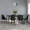 Image de vidaXL Chaises à manger lot de 6 noir PP3082342