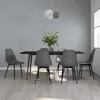 Image de vidaXL Chaises de salle Ã  manger 6 pcs Gris PP
