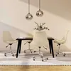 Image de vidaXL Chaises pivotantes à manger lot de 4 Crème Tissu3085388