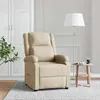 Image de vidaXL Fauteuil inclinable Crème Tissu340180
