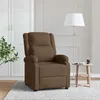 Image de vidaXL Fauteuil inclinable Marron Tissu340183