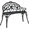 Image de Vidaxl Banc De Jardin 100 Cm Aluminium CoulÃ© Noir