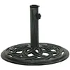 Image de vidaXL Vidaxl Socle De Parasol Vert 44x44x31 Cm Fonte