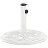 Image de vidaXL Vidaxl Socle De Parasol Blanc 44x44x31 Cm Fonte