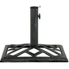 Image de vidaXL Vidaxl Socle De Parasol Vert 44x44x31 Cm Fonte