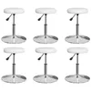 Image de vidaXL Chaises de salle Ã  manger 6 pcs Blanc Similicuir