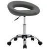 Image de vidaXL Chaise pivotante de salle à manger Gris Similicuir 3085834