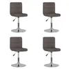 Image de vidaXL Chaises pivotantes à manger lot de 4 taupe tissu3087457