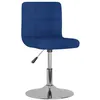 Image de vidaXL Chaise pivotante de salle à manger Bleu Tissu3087472