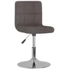 Image de vidaXL Vidaxl Chaise Pivotante De Salle À Manger Taupe Tissu