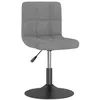 Image de vidaXL Chaise pivotante de salle à manger Gris clair Velours3087503